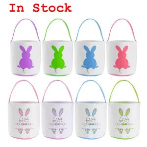 Gros panier de Pâques festif mignon lapin oreille seau créatif bonbons cadeau sac Pâques lapin oeuf fourre-tout sacs avec queue de lapin 27 style