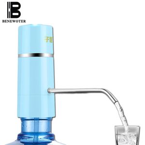 Groothandel- Easy Pump Water Tap Kraan Draadloze Elektrische Oplaadbare Water Dispenser Batterij Drinkwater Flessen Keuken Drinkwaren Tool