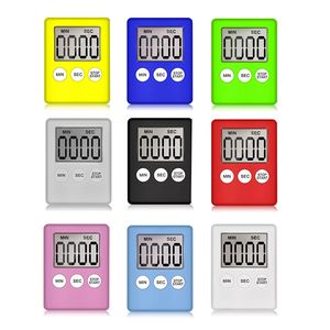 wholesale Minuterie électronique LED Minuterie de cuisine numérique Cuisson en plastique Compte à rebours Horloge Aimant Alarme Outils de cuisson