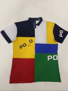 wholesale Polos brodés pour hommes, décontractés et à la mode, à manches courtes, en pur coton européen et américain, T-shirt de sport grande taille pour hommes S-6XL