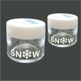 Groothandel lege 3,5 g 0,123oz 3D Print Snow Diamond Infused Select Flower Glass Jar Preroll Tube Pakketten Candy Jar LL LL