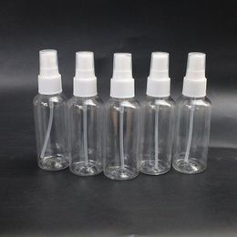 Vide en gros de 60 ml en plastique transparent en plastique fin flotte de pulvérisation de brume fin pour le nettoyage, les voyages, les huiles essentielles, le parfum, l'eau de désinfection 800pcs lot ctvqj