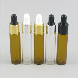 En gros Vide Clair Ambre Verre Huile Essentielle e Liquide Bouteilles 8 ml avec Eye Dropper Pipette Distributeur voyage bouteille 300 pcs Mnedo