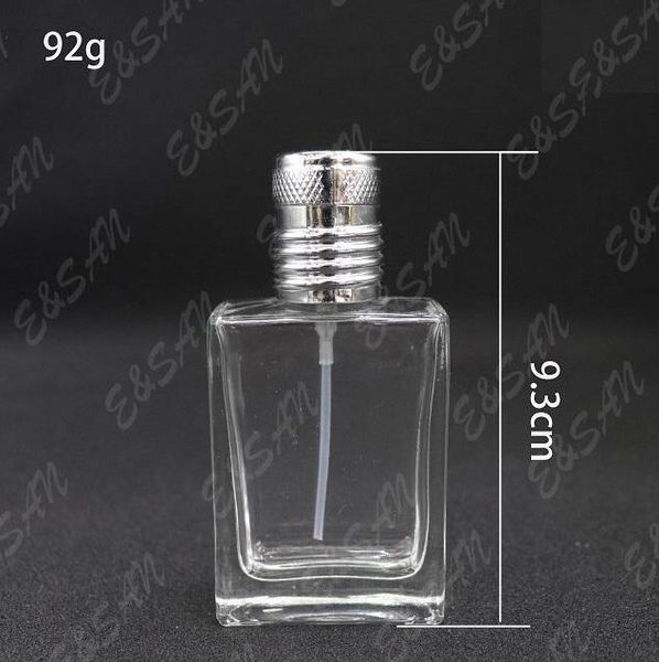 Bouteille de parfum en verre transparent vide en gros 30ML atomiseur de bouteille de parfum rechargeable avec