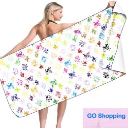 wholesale Serviette de bain design européen serviette confortable serviette portable lettre complète serviette de plage imprimée 80-160CM version la plus élevée