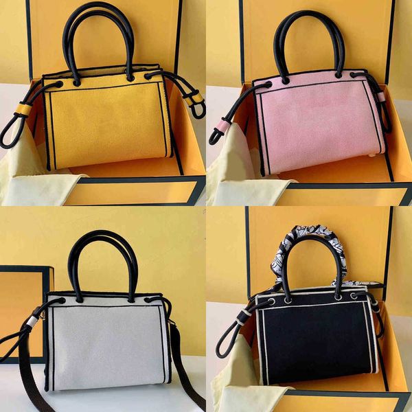 Venta al por mayor Bolsas de noche Totes Tote Mujeres Boca ajustable Bolso de lujo Mango anudado Hombro Cubo de cuero Diseñador Crossbody Monederos femeninos 220412