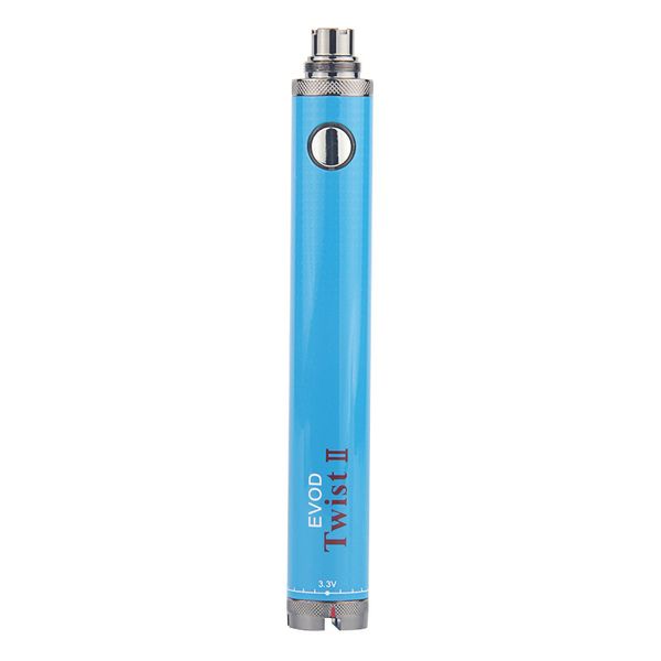 Vente en gros EVOD Twist II 1600mah stylo évaporateur EcPow préchauffé Vape stylo batterie tension réglable avec mini câble de chargeur USB