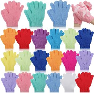 Groothandel exfoliërende handschoenen Badborstels Douche Spa Massage Body Scrubs Dead Skin Cell Remover Solft en geschikt voor mannen Women FY7324 0518