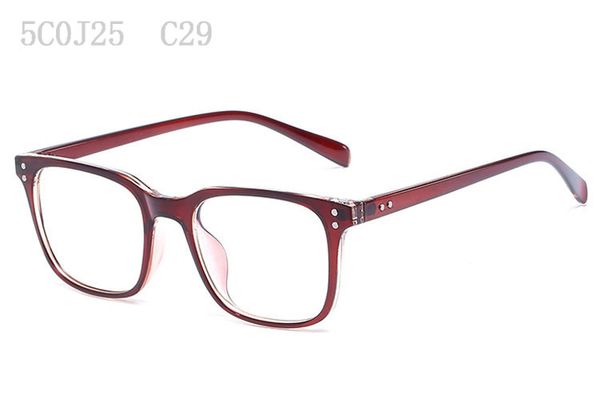 Venta al por mayor-Marcos de anteojos para hombres Gafas para mujeres Espectáculo para hombre Óptico Fash Gafas transparentes Marco de anteojos de diseñador vintage 5C0J25