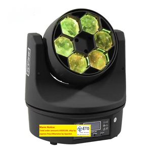 Groothandel fabriek goedkope prijs DMX512 lasereffect mini scherpe straal podium bee eye licht 6x15W RGBW 4in1 LED Moving Head podium Licht LL