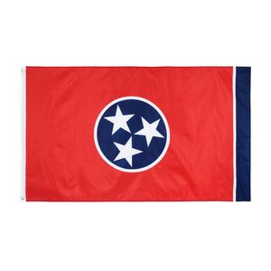 Bandera de Tennessee de los Estados Unidos del este de 3x5 pies, precio de fábrica al por mayor, 90x150cm