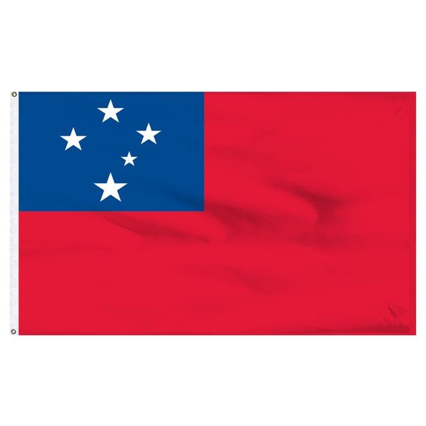 Bandera de 3x5 pies WS WSM SAMOA precio de fábrica al por mayor 90x150cm 100% poliéster