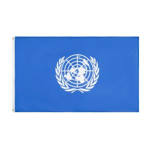 3x5 pieds Le drapeau des Nations Unies Organisation internationale prix de gros usine 90x150cm