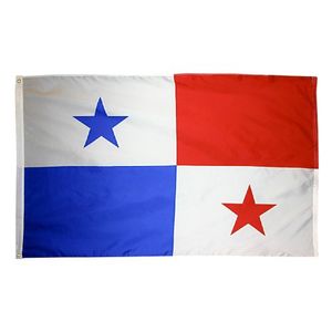 90cmx150cm pan pa Panama Drapeau direct usine 3x5 Fts 100% Polyester