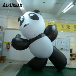 Groothandel Factory Prijs Custom 19.7ft Hoogte Bladerbare Panda Model Giant Cartoon Ballon voor advertenties, Evenement 001