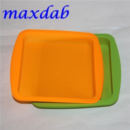 Prix d'usine en gros Silicone carré plat profond casserole ronde 8.5 "récipient en silicone antiadhésif concentré huile BHO plateau en silicone