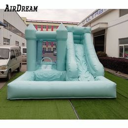 Venta al por mayor precio de fábrica casa de rebote blanca inflable boda comercial castillo inflable inflable gorila con tobogán