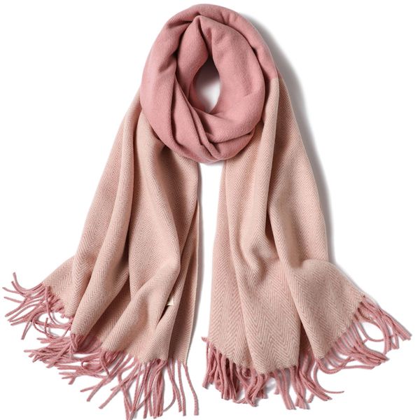 Gros-Automne Hiver Écharpe Classique Tassel Écharpe À Carreaux Chaud Doux Chunky Grande Couverture Wrap Châle Foulards