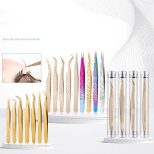 Kit de recourbe-cils pour faux-cils, 5 pièces, pincettes, Extension de cils, ensemble d'outils de maquillage, vente en gros