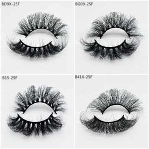 En gros faux cils extension volume russe 3d Fluffy faux cils de vison réutilisable des cils en désordre épais naturels