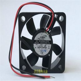 Ventilateur en gros:Véritable original AD5024HB-D70 24V 0.11A 5CM 50*50*10 ADDA ventilateur de refroidissement à deux fils