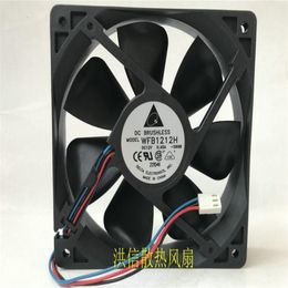 Groothandel fan: originele Delta 12025 WFB1212H 12 V 0.45A 12 cm 120*25 MM drie-draads chassis koelventilator