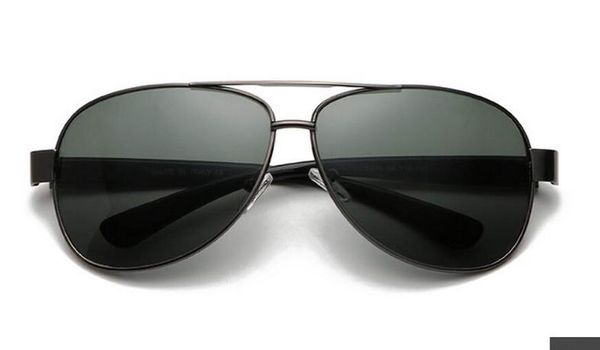 Lunettes de soleil actif vintage gros-Mode Hommes Femmes Marque Designer Gunmetal Cadre bande Sun Lunettes 16a 3386 avec étui