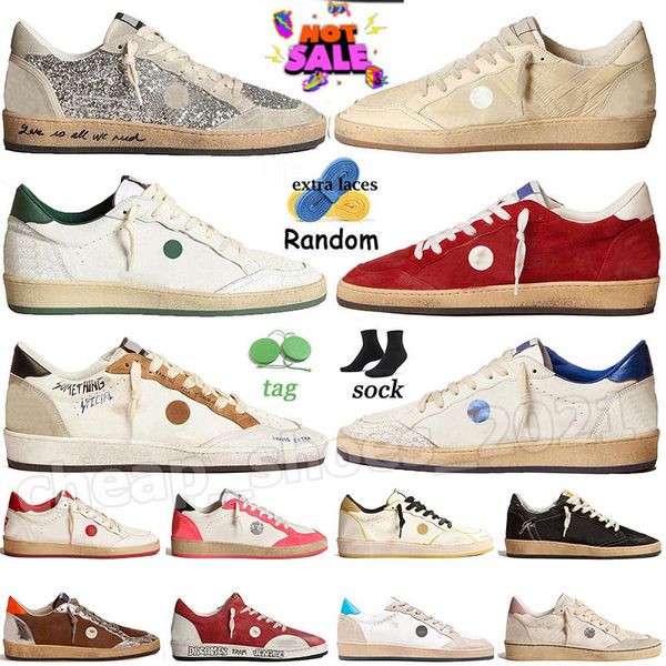 Gros créateur de mode Italie marque femmes chaussures décontractées Golden Superstar baskets paillettes classique blanc Do-old Dirty Super star homme Gooseity chaussures de luxe