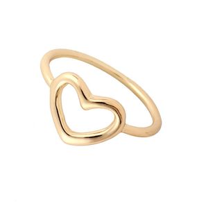 Groothandel mode liefde perzik hart ringen zilver goud rose vergulde zoete ring voor vrouwen meisje kan kleur efr032 mengen