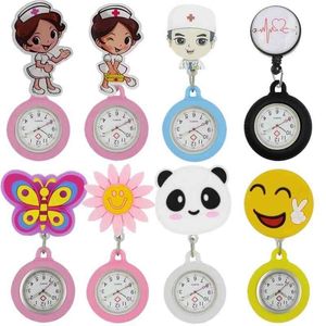 Montre de poche Fob en forme de sourire d'animal de dessin animé 3d pour femme, vente en gros, évolutive, en caoutchouc souple