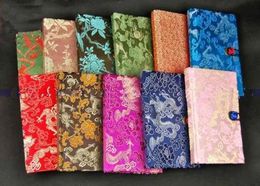 wholesale Mode luxueux relié journal portable faveur cadeaux style chinois tissu de soie imprimé 15 pcs / lot mélange couleur livraison gratuite LL