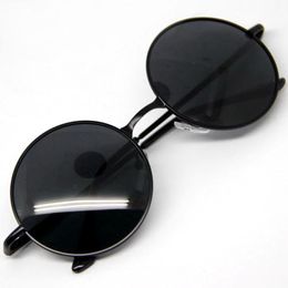 Groothandel- Mode Zomer Hot Koop Goggles Steampunk Zonnebril Mannen Klassieke Ronde Bril Unisex Eyewear Glass Vintage Style