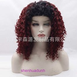 Wigs de mode de gros Cheveux pour femmes Song pop 13 * 4 Front Lace Synthetic Wig Band Tand T-Color