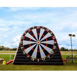 wholesale Juego de patada de tablero de dardos de fútbol inflable de 5 mH (16,5 pies) de moda Inflables Objetivo de juegos de fútbol con 6 bolas