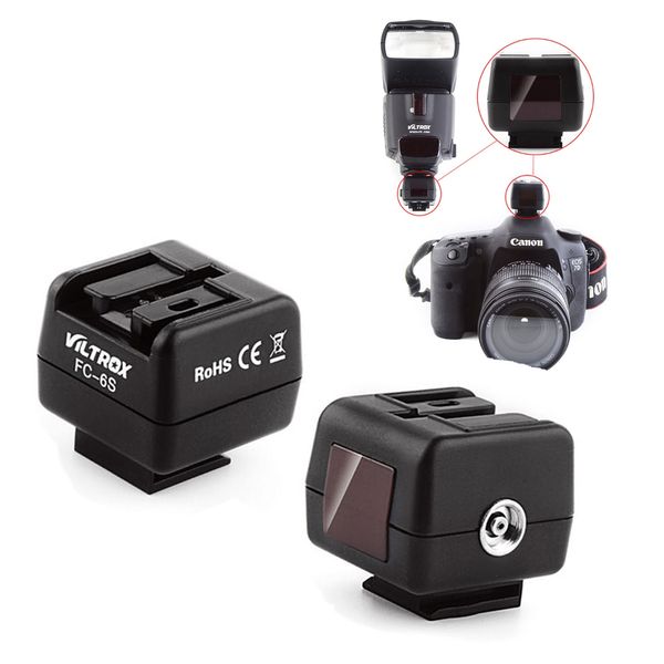 wholesale FC-6S HotShoe Contrôleur de lumière flash sans fil Adaptateur de déclenchement esclave optique pour flash Sony Minolta vers appareil photo Canon Nikon