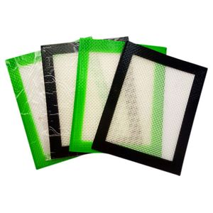 Concentrado para hornear de silicona Dab Mats Venta al por mayor 4 x 5 pulgadas Aprobado por la FDA Platinium Cured Food Grade Pequeño antiadherente Slick Oil Silicon Bho Wax Pad