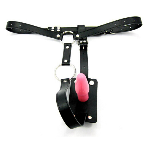 Wholesale-Fetish PU Leather Harnesses Men Anal Butt Plug Panties with Metal Cock Ring Male Chastity Belt Sex Games Erotic Toys Sex Product