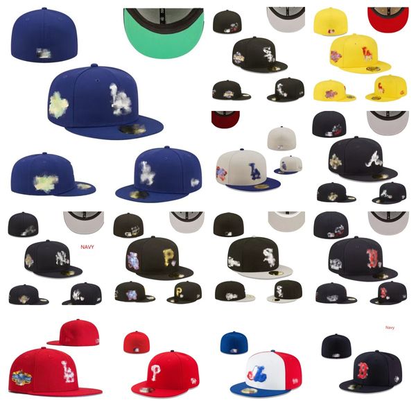 Venta al por mayor Sombreros ajustados Snapbacks Gorras de baskball ajustables Todo el logotipo del equipo Deportes al aire libre Corazón cromado Casquette bordado Gorros cerrados Sombrero de yoga alo gorra flexible tamaño 7-8