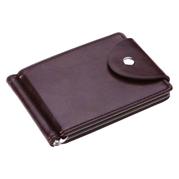 Vente en gros- FLAMA Brand Mini Men's leather Money Clip wallet Pocket Purse avec pince Man Slim Bag ID Holder pour homme