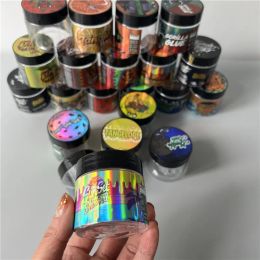 groothandel Smaak Hologram Verpakking Papier Sticker voor 3.5 gram 60 ml voedsel Glas of Plastic Pot Doos Fles Tank Droge Kruid Bloem LL