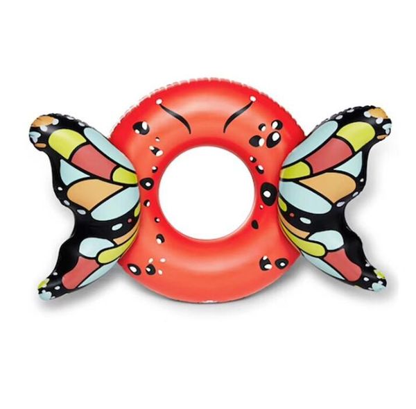 Nouveaux flotteurs gonflables mignon papillon anneau de bain matelas piscine d'eau femmes enfants flottant jouet radeau matelas piscine d'eau sports tubes