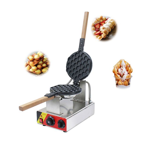 wholesale Transformation des aliments commerciale Hong Kong 220V 110V Bubble Egg Waffle Maker Puffs Machine