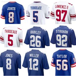 En gros de maillot de football Men de coutume Femmes jeunes Lawrence Taylor Dexter Lawrence II David Sills contre Matt Breida Gary Brightwell Isaiah Hodgins