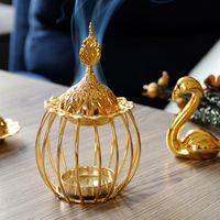 Wholesale fragrance lampes arabes céramique doré couleur doubledtuty encens brûleur decorations de bureau de bureau