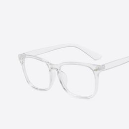 Vente en gros - Cadre Clear Lens Myopia Nerd Black Lunettes de soleil Two Tone Rivet Eyeglasses Frames Women