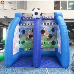 Groothandel gratis levering Outdoor Activiteiten 3x2x3mh (10x6.5x10ft) 6ballen opblaasbaar voetbaldoel voetbal schieten sportspel te koop