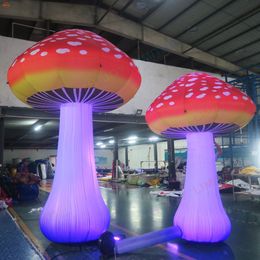 wholesale Livraison gratuite activités de plein air 3m 10m modèle de champignon gonflable géant avec éclairage led pour la publicité