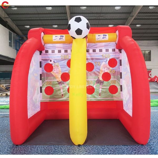 Activités en vente en gros Activités extérieures 3x2x3mh (10x6,5x10ft) Fortifère de football gonflable Force de football Soccer Shooting Sport Game à vendre