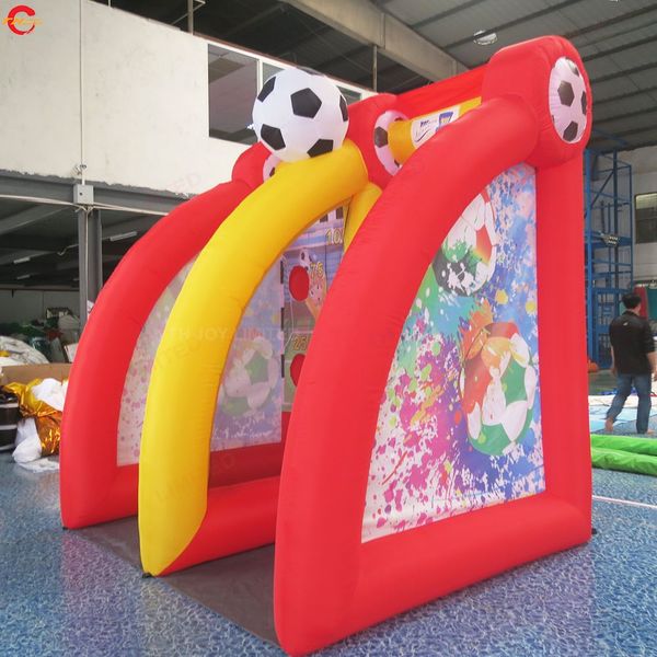 wholesale Entrega gratuita actividades al aire libre 3x2x3mH gol de fútbol inflable juego de deporte de tiro de fútbol para la venta