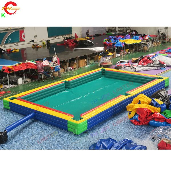 wholesale Activités de plein air de bateau libre 12x6m (40x26ft) Table de billard gonflable personnalisée air exploser piscine de billard snooker à vendre 001